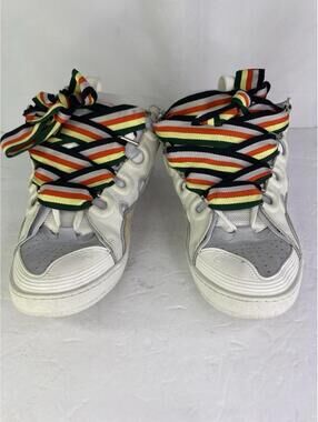 Lanvin Curb Sneaker "White/Multi" Size 46